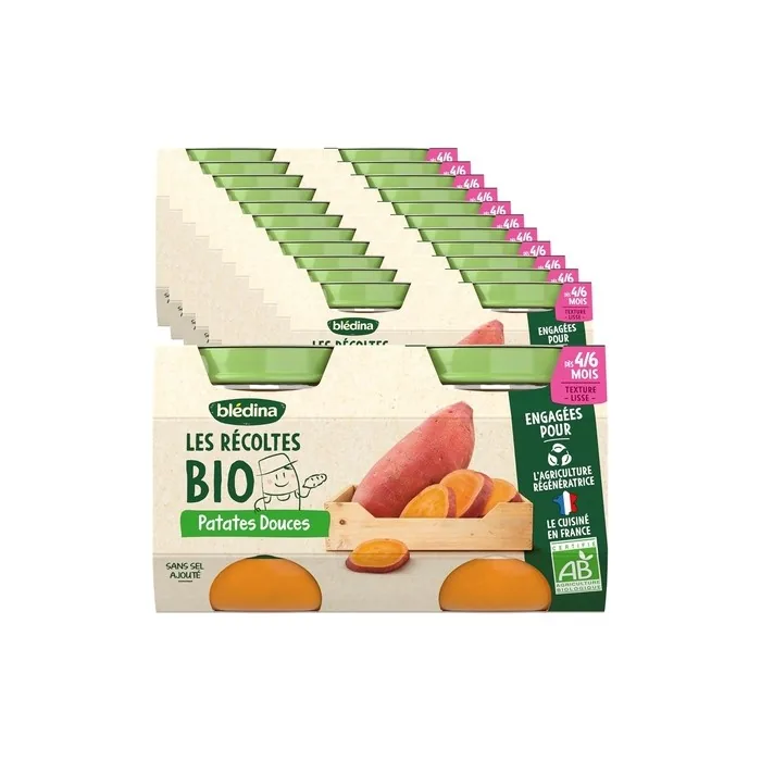 Bledina Organic Harvests Baby Food Jars Sweet Potatoes