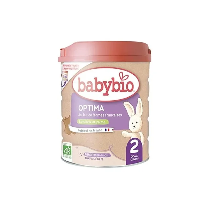 Babybio Optima 2nd Age Infant Milk with Fiber 800g - From 6 Months