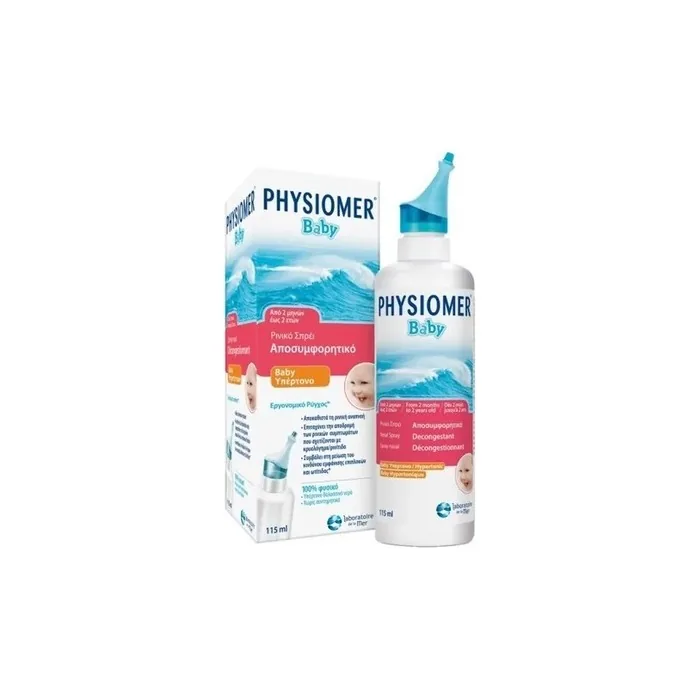 Physiomer Baby Nasal Spray Decongestant Hypertonic Baby 115ml