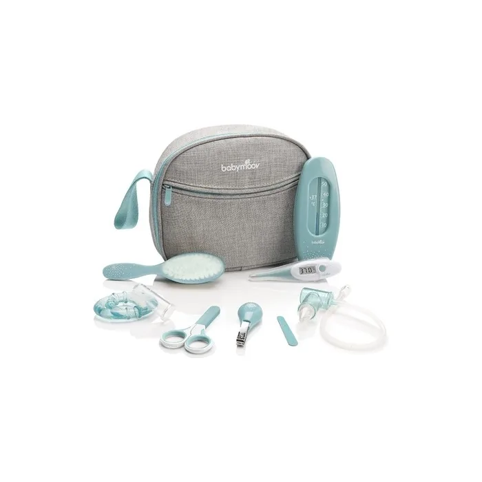 Babymoov Baby Grooming Kit with Nail and Healthcare Essentials for Newborn Grey/Blue