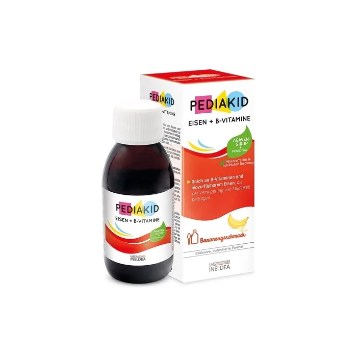 PEDIAKID Iron + B-Vitamins Rich in B-Vitamins and Bioavailable Iron to Fight Fatigue 125ml