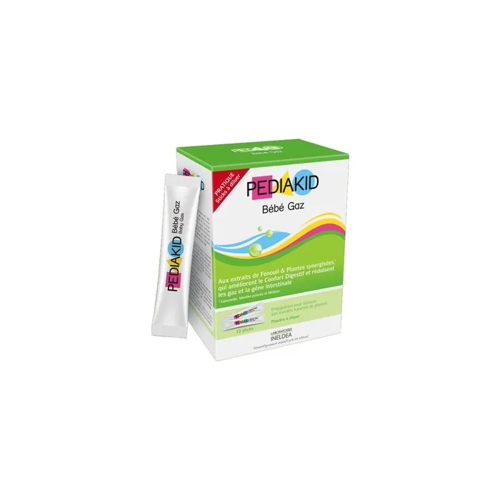 Pediakid Soluble Baby Gas Powder 12 Sticks