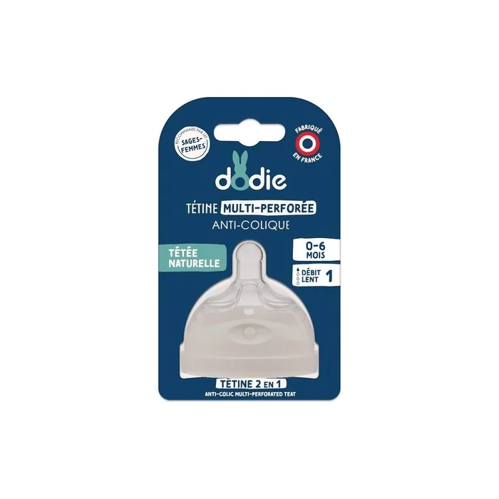 Dodie Multi-Perforated Teat Flow 1 for 0-6 Months