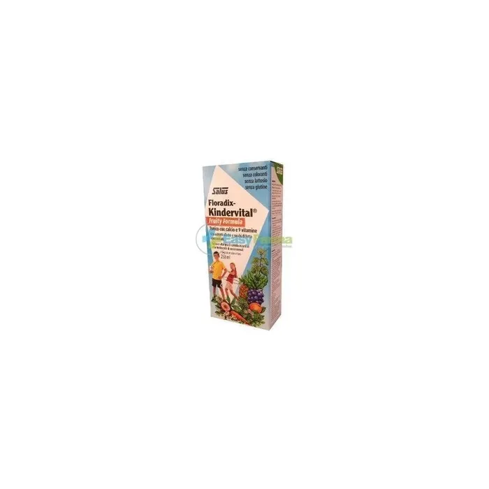 Salus Kindervital Fruity Formula Enhanced Vitamin And Mineral Supplement 250 Milliliters