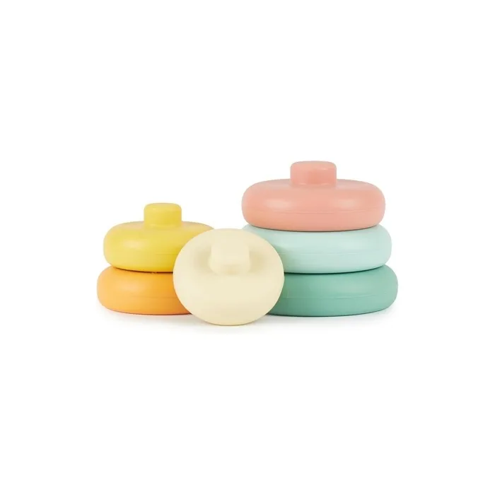 Bieco Silicone Stacking Rings Baby Donut Play Ring