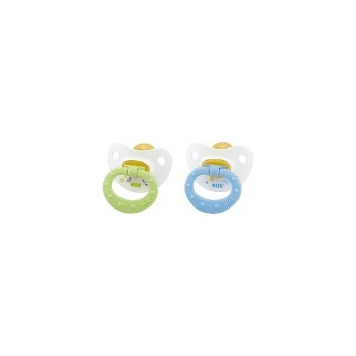 Nuk Classic Happy Days Soother Size 1 Latex 0-6 Months 2 Units