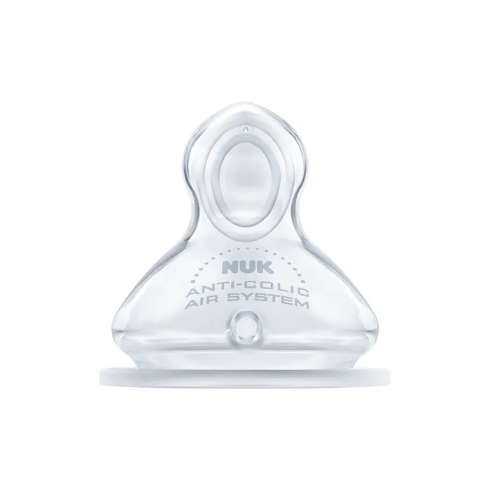 Nuk First Choice+ Teats For Babies Aged 0-6 Months, Silicone Teats