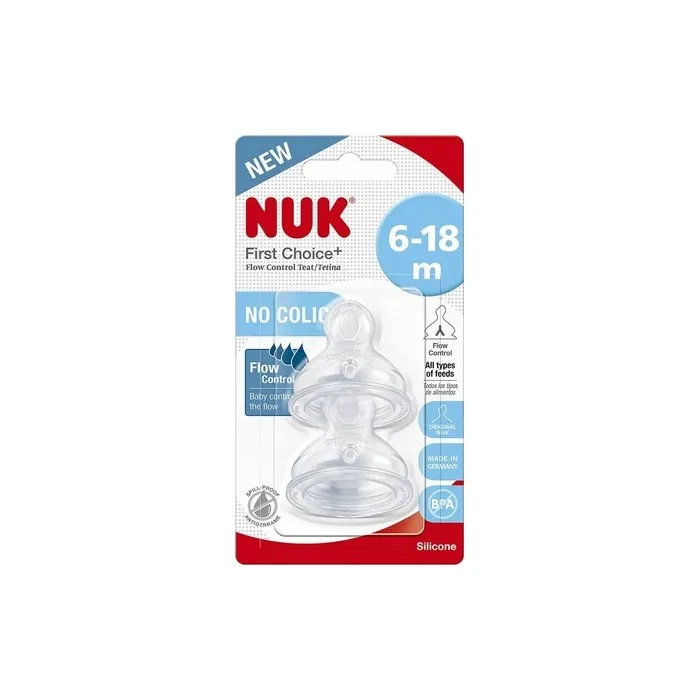 Nuk Nuk First Choice Size 2 Silicone Teat 2 Units