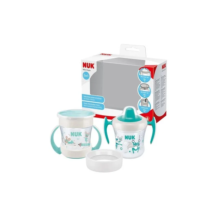Nuk Mini Cups 3-In-1 Drinking Cup Set Mini Magic Cup And Trainer Cup