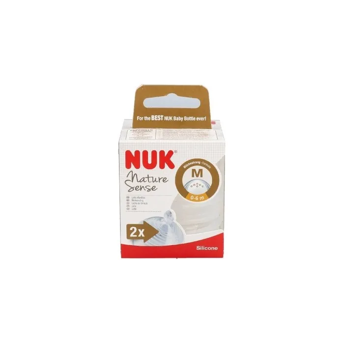 Nuk Nuk Nature Sense Silicone Teat Size M 2u