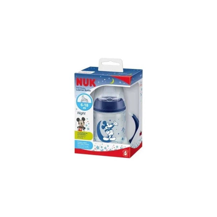 Nuk First Choice Night 618 Months Mickey 150 Milliliters Baby Bottle
