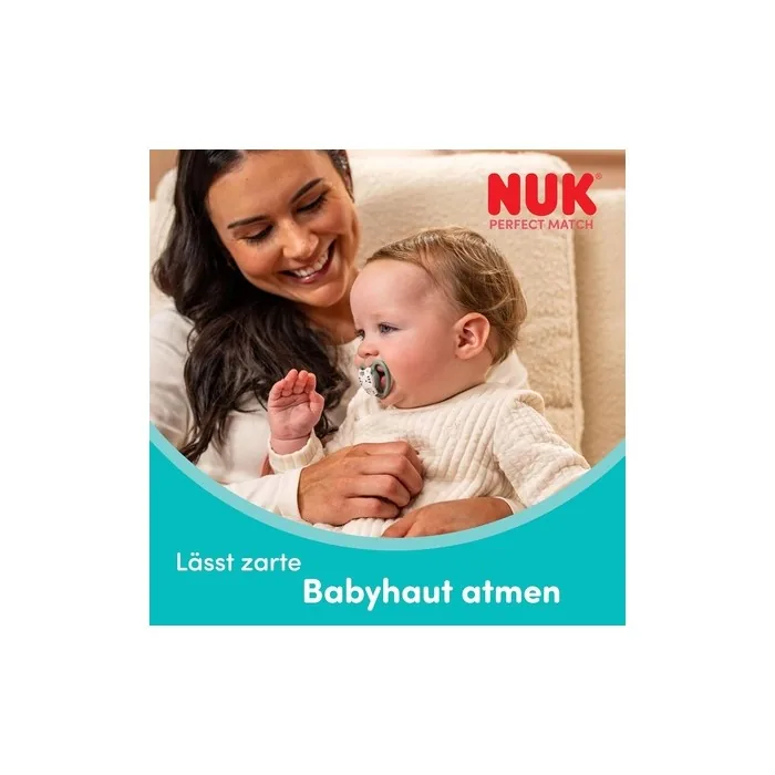 Nuk Perfect Match Air Night Baby Pacifier 0-6 Months Glow in the Dark