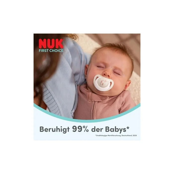 Nuk First Choice Night Baby Pacifier 6-18 Months Orthodontic