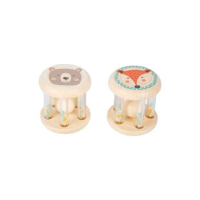Small Foot Baby Rattle Animals, In Soft Pastel Colors And Child-Friendly Design