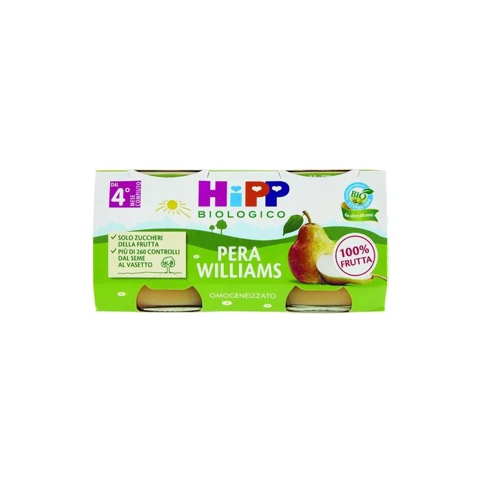 Hipp Organic Williams Pear Puree From 4 Months 2 X 80g
