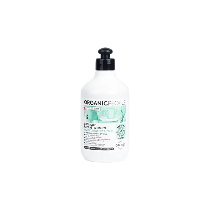 Organic People Organic Green Tea Peach Eco Liquid For Baby's Dishes 200ml