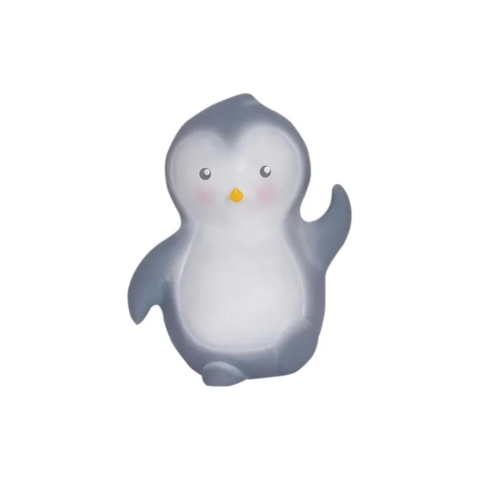 Tikiri: My First Polar Animal / Penguin 11cm, In Natural Rubber, With Bell, With Hanging Card, 0+