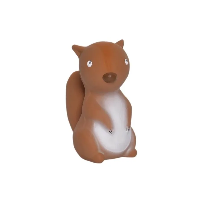 Tikiri Rattle Squirrel Junior 10 Cm Rubber Brown