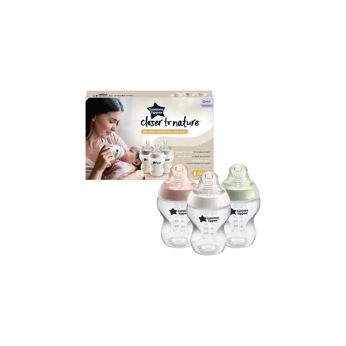 Closer To Nature Anti-Colic Feeding Bottle 0 Months+ 3x260ml