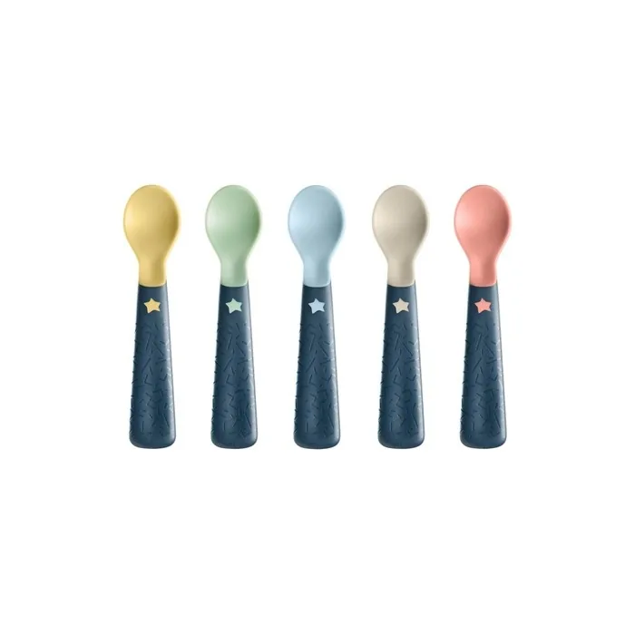 Tommee Tippee Easigrip Self-Feeding Weaning Spoons for Babies 6m+ - Pack of 5
