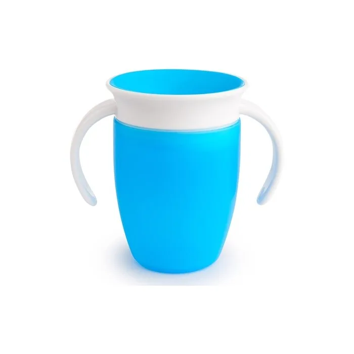 Munchkin Miracle 360 Sippy Cup Trainer Toddler Cup BPA Free with Handles 7oz Blue