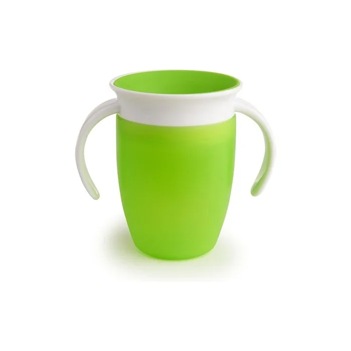 Munchkin Miracle 360 Sippy Cup Trainer Toddler Cup BPA Free with Handles 7oz/207ml Green