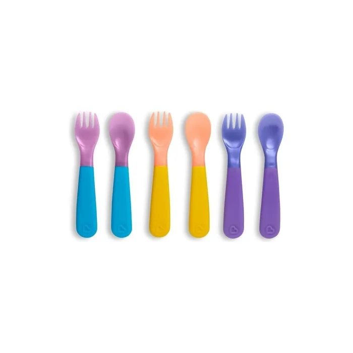 Munchkin Color Change Toddler Forks and Spoons Pack of 6 - Pack of 6