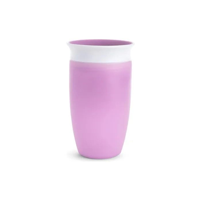 Munchkin Miracle 360 Cup Toddler Cup BPA Free Baby Sippy Cup Dishwasher Safe Leakproof Childrens Cup 12+ Months Weaning Cup 10oz/296ml Purple