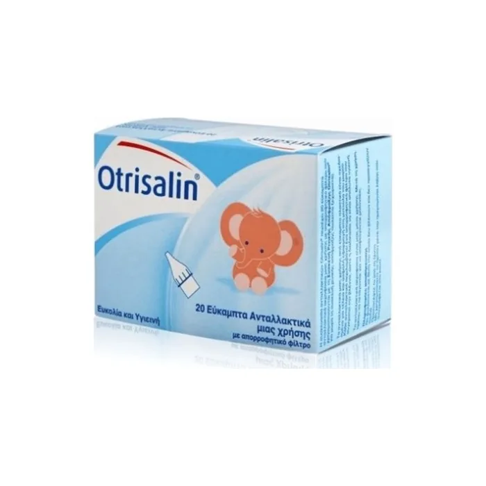Otrisalin Flexible Replacement Parts For Nasal Decongestion Device 20 Pieces