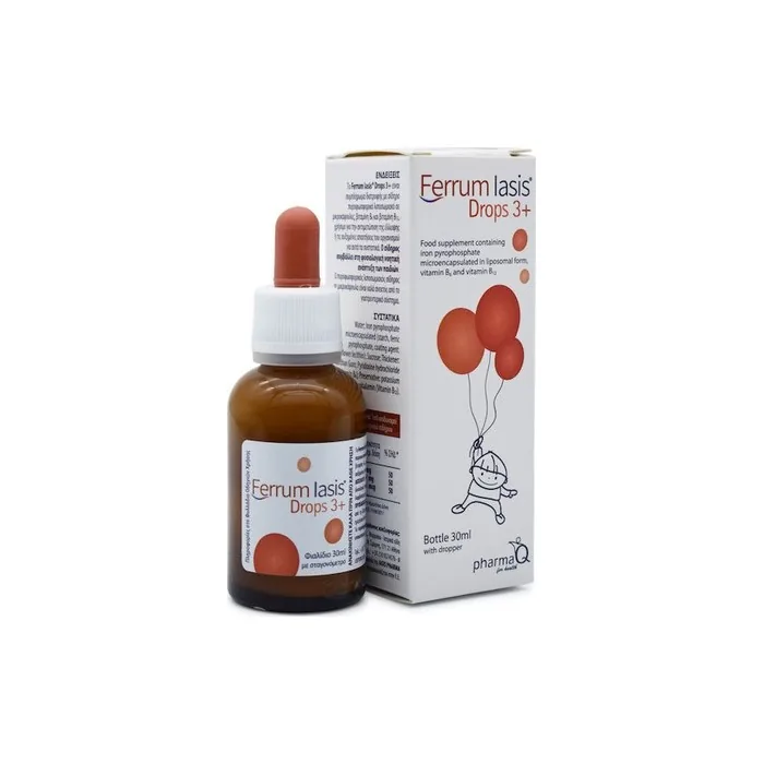 Pharma Q Ferrum Iasis Drops 3 Dietary Supplement For Iron Deficiency In Children 30ml