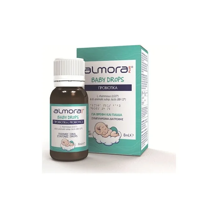 Almora Plus Baby Drops Probiotic For Relief Of Infant Colic And Gastrointestinal Health 8ml