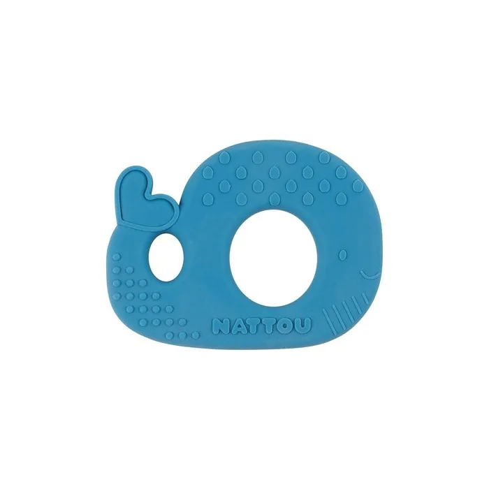 Nattou Silicone Whale Teether BPA-Free Approx. 9cm