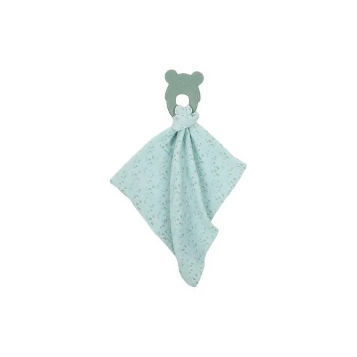 Teether + Comfort Cloth, Mint