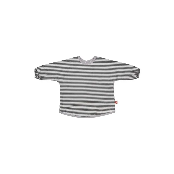 Sleeve Bib Dirt Grey Stripes by Franck & Fischer
