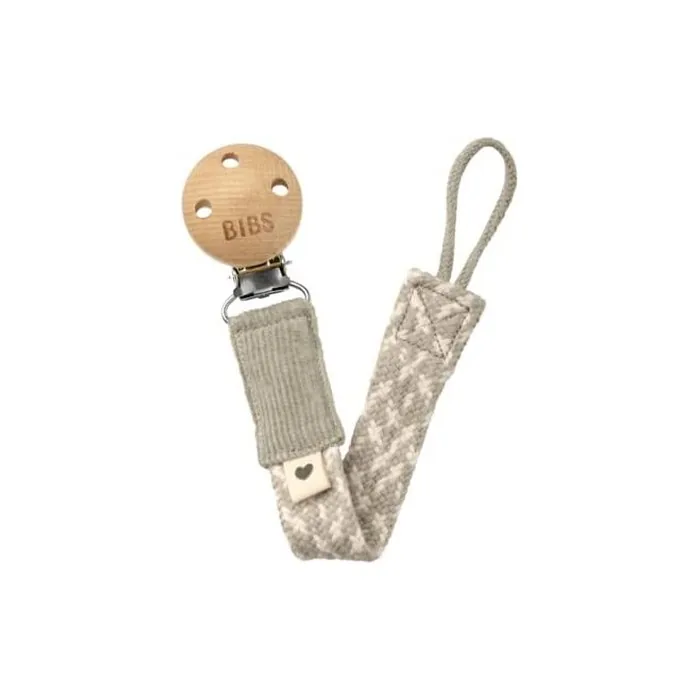 Bibs Paci Braid Organic Cotton Pacifier Clip Danish Pattern One Size 0-36