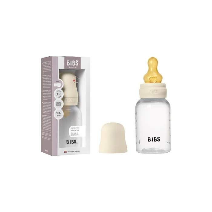 Bibs Baby Bottle 150ml Natural Rubber Latex Teat Anticolic BPA-Free