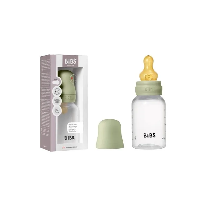 Bibs Baby Bottle 150ml Natural Rubber Latex Nipple Anticolic BPA-Free