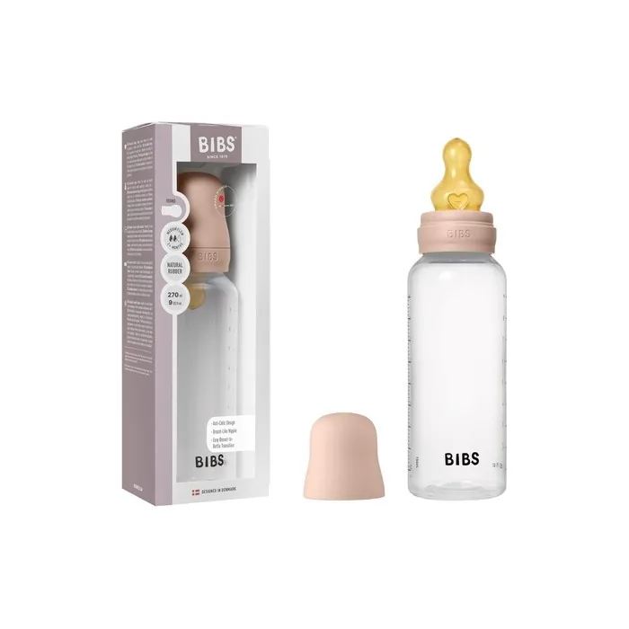 Bibs Baby Bottle 270ml Natural Rubber Latex Teat Anticolic BPA-Free