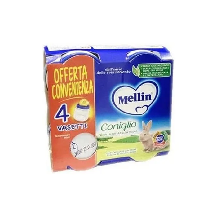 Mellin Omo Coniglio 80g - Pack of 4