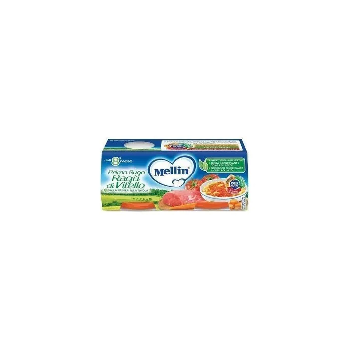 Danone Nutricia Mellin Primosugo Veal Rag 2 Jars Of 80 G
