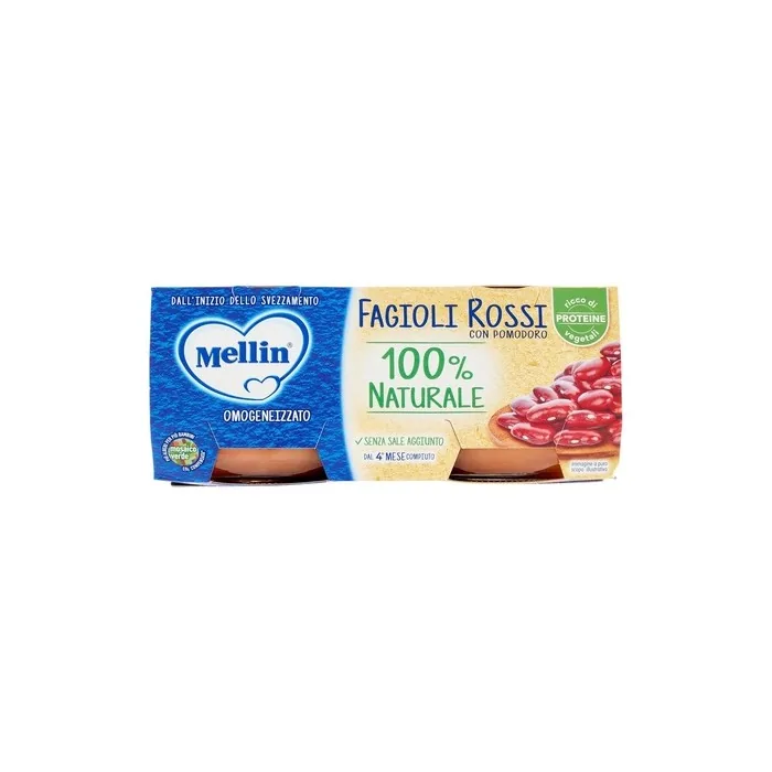 Mellin Red Bean Homogenized with Tomato from 4th Month - Pack of 2