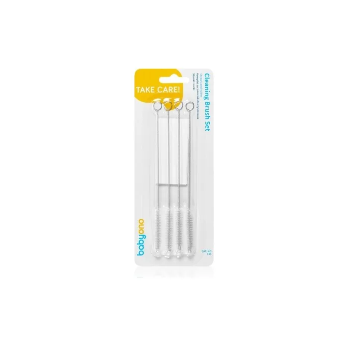 BabyOno Take Care Straws and Tubes Cleaning Brushes - 4 pcs