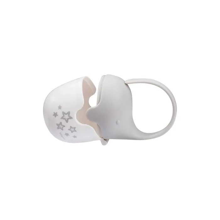 BabyOno Elephant Design Pacifier Gray