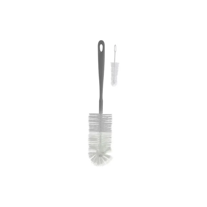 Babyono Brush for Bottles and Teats with Mini Brush - Gray