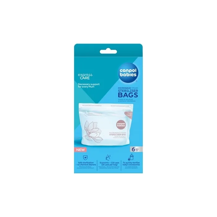 Canpol Babies Sterilization Bags For Microwave 70002 6 Pieces