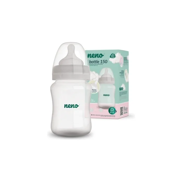Neno Baby Bottles 150, 150ml 0-3 Months Bpa-Free, Anti-Colic, Silicone Teat