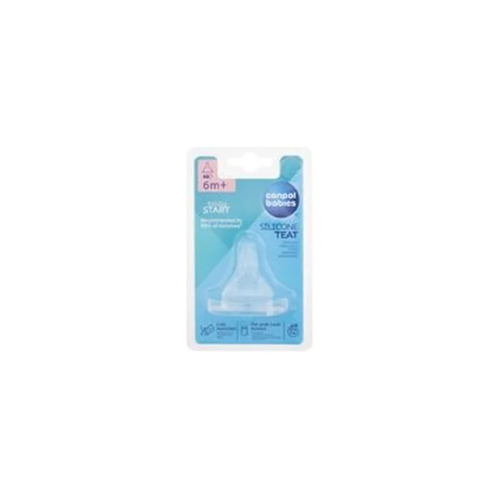 Canpol Babies Easy Start Silicone Teat Medium 6 Months Savika