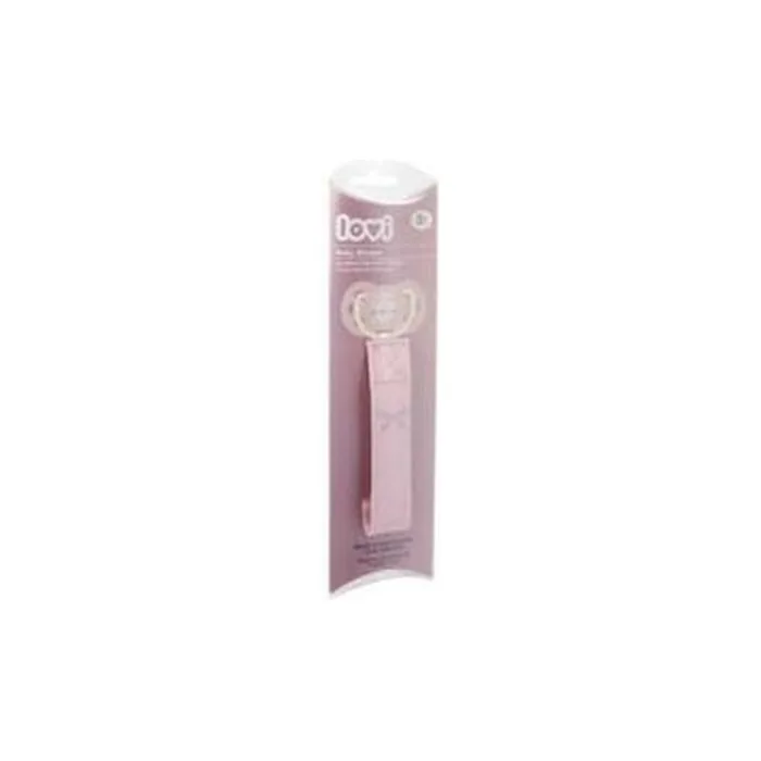 Lovi Baby Shower Soother Clip With Ribbon Girl