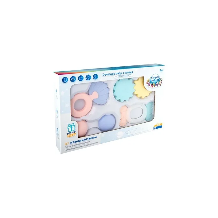 Canpol Baby's First Pastel Rattle Set