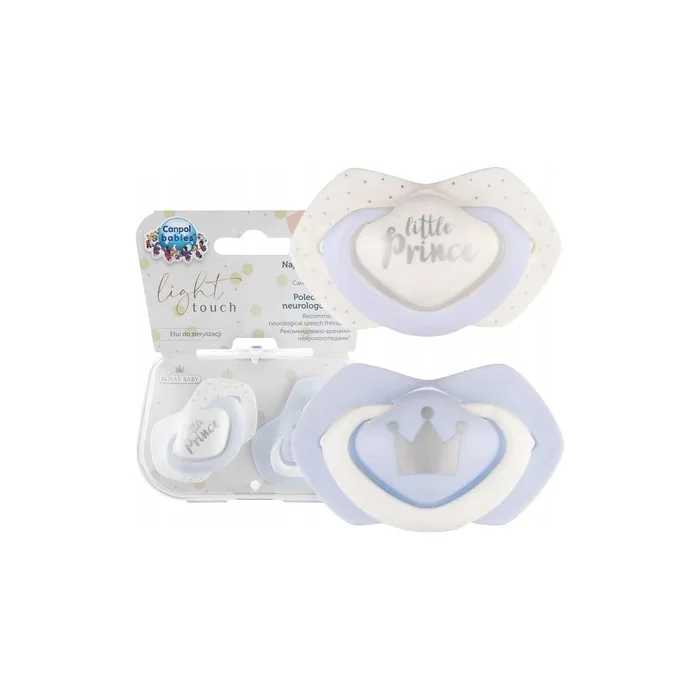 Silicone Pacifier Pack Royal Baby Blue Canpol Babies 2 Pc. 6-18 Months